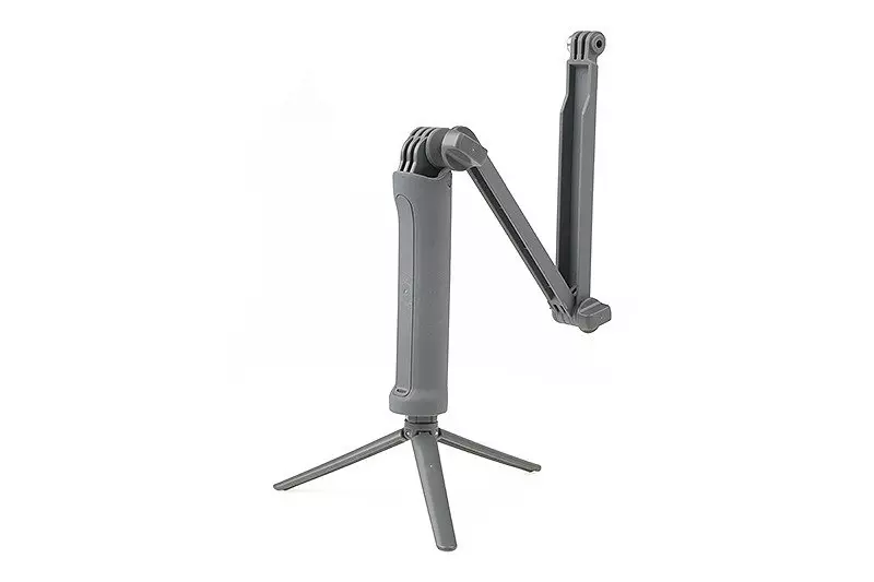 Adjustable Tripod with Mounts for Sports Cameras - Grey